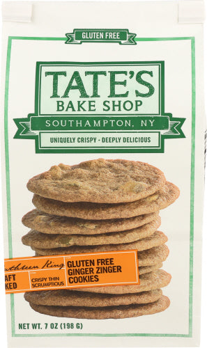 Tate's - Gluten Free Cookies Ginger Zinger 7 Oz | Pack of 6