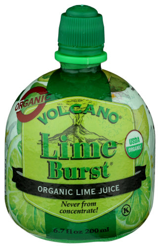 Volcano - Organic Lime Juice Burst, 6.7 Oz | Pack of 12