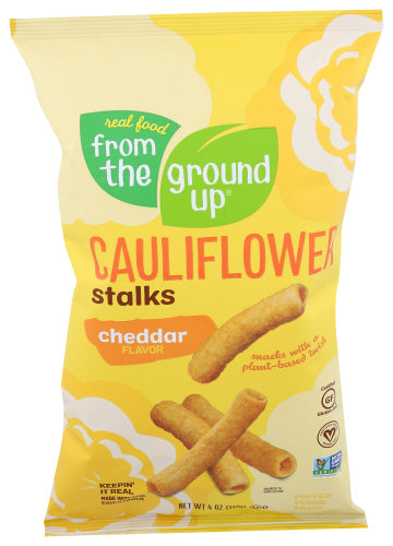 From The Ground Up - Cheddar Cauliflower Stalks, 4oz | Pack of 12
