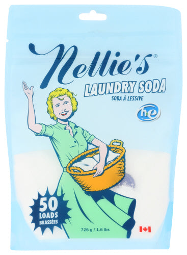 Nellies All Natural - Laundry Soda 50 Loads, 1.7 Lb | Pack of 12