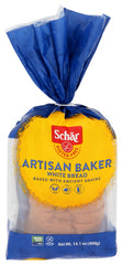 Schar - Artisan Baker White Bread Gluten Free, 14.1 Oz | Pack of 8