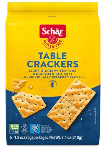 Schar - Table Crackers, Gluten Free, 7.4 oz | Pack of 5