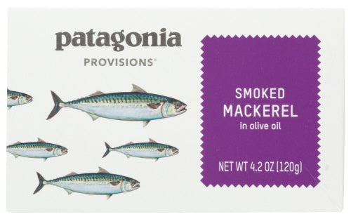 Patagonia Provisions - Smoked Mackerel in Olive Oil, 4.2 OZ  | Pack of 10