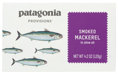 Patagonia Provisions - Smoked Mackerel in Olive Oil, 4.2 OZ  | Pack of 10