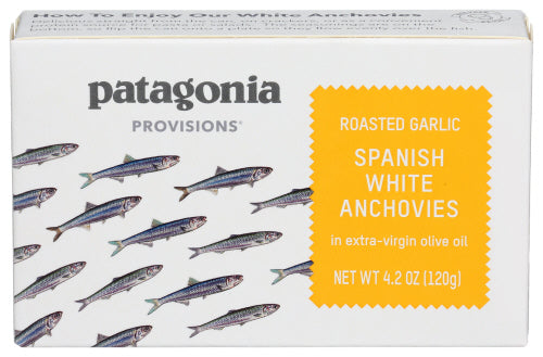 Patagonia Provisions - Roasted Garlic Anchovies , 4.2 OZ  | Pack of 10