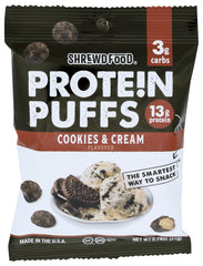 Shrewd Food - Cookies and Cream Protein Crisps, 0.74 oz | Pack of 16