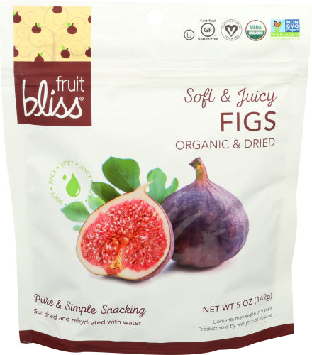 Fruit Bliss - Organic Fruit Snacks Turkish Figs, 5 Oz | Pack of 6