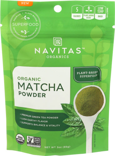 Navitas - Organic Daily Superfood Matcha Powder, 3 Oz