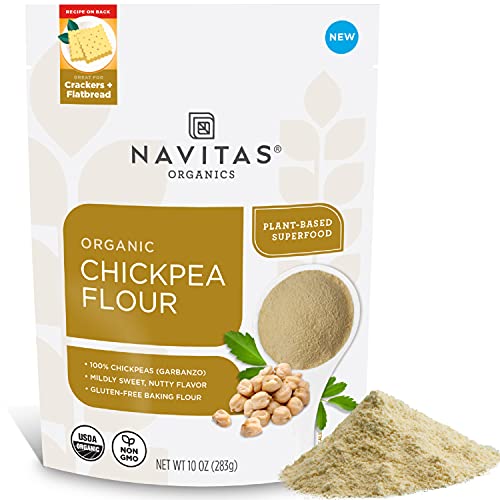 Navitas Organics  - Organic Chickpea Flour , 10 Oz | Pack of 6