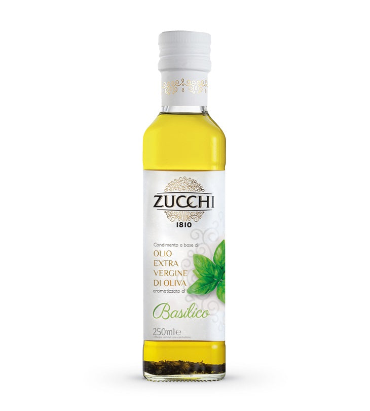 Zucchi - Basil Extra Virgin Olive Oil , 250 Ml | Pack of 6