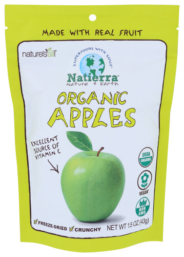 Natierra - Organic Freeze-Dried Apples, 1.5 oz | Pack of 12