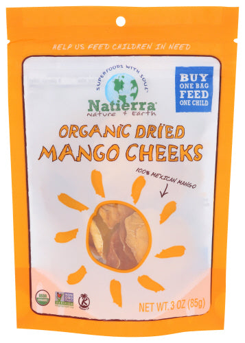 NATIERRA - Fruit Dried Mango Cheeks, 3 Oz - Pack of 6