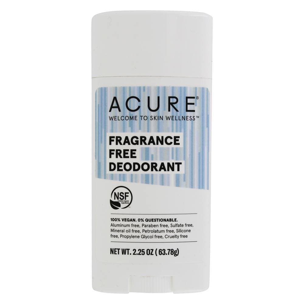 Acure - Fragrance Free Deodorant, 2.25 oz