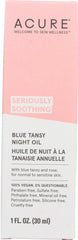 Acure - Seriously Soothing Blue Tansy Night Oil, 1 fl oz