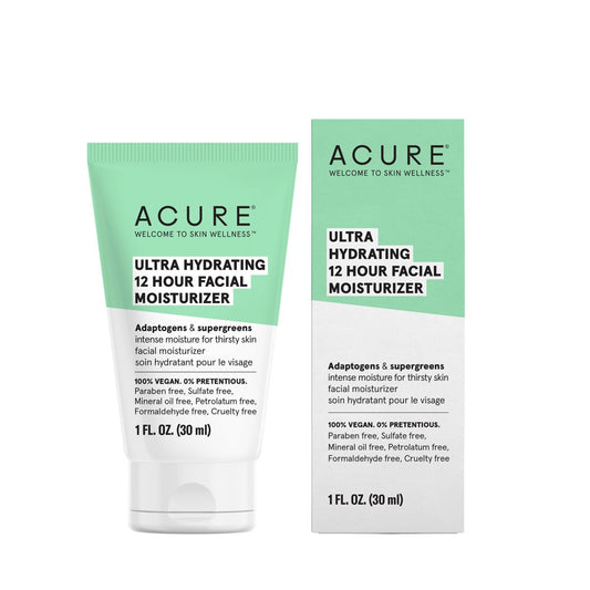 Acure - Ultra Hydrating 12 Hour Moisturizer, 1 fl oz