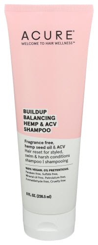 Acure - Buildup Balancing Hemp & ACV Shampoo, 8 Fl Oz