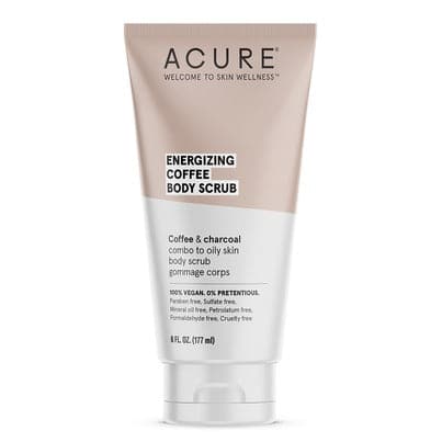 Acure - Energizing Coffee Body Scrub, 6 oz