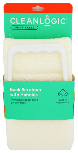 Cleanlogic - Exfoliating Bath & Shower Back Scrubber with Handles - Pack of 6