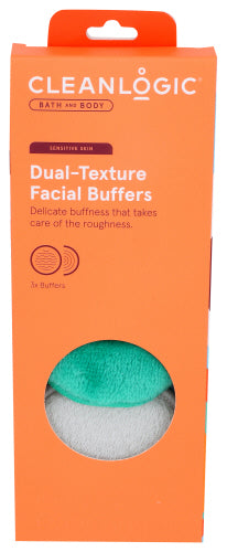 Cleanlogic - Dual Texture Facial Buffers, 0.03 ea - Pack of 6