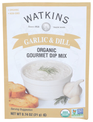 WATKINS - Mix Garlic Dip Org , 0.74 Oz | Pack of 12