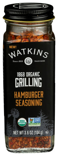 Watkins - 1868 Organic Grilling Hamburger Seasoning, 3.6 Oz | Pack of 3