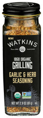 Watkins - 1868 Organic Grilling Garlic & Herb Seasoning, 2.9 Oz | Pack of 3