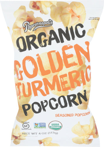 Popcornopolis - Golden Turmeric Popcorn, 4 oz | Pack of 6