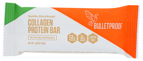 Bulletproof - Collagen Protein Bar Vanilla Shortbread 12 Pk, 1.4oz | Pack of 12