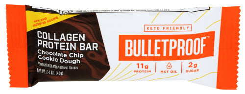 Bulletproof - Bar Collagen Chocolate Chip Cookie 12 pk, 1.4 oz Each | Pack of 12