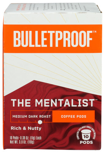 Bulletproof - Mentalist Medium Roast Coffee Pods - 10ct | Pack of 6