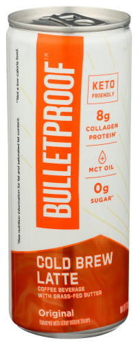 Bulletproof - Cold Brew Latte Original, 8oz | Pack of 12