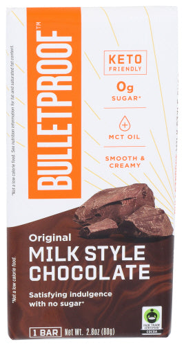 Bulletproof - Original Milk Style Chocolate Bar, 2.8 Oz | Pack of 12