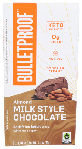 Bulletproof - Almond Milk Style Chocolate Bar, 2.8 Oz | Pack of 12