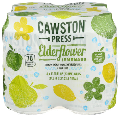Crawston Press - Elderflower Lemonade, 4 Cans | Pack of 6