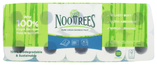 NooTrees - Bamboo 3-Ply Toilet Paper ,10 Rolls | Pack of 8