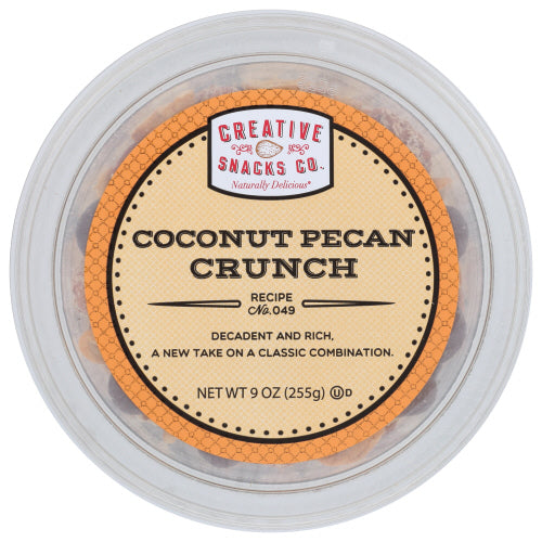 Creative Snacks - Pecan Coconut Crunch Cup, 9 OZ | Pack of 6