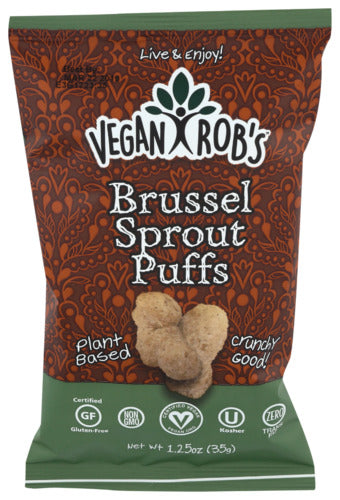 Vegan Rob's - Brussel Sprout Puffs,1.25 OZ. | Pack of 24