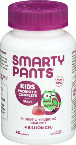 SmartyPants - Kids Prebiotic and Probiotic Immunity Formula Gummies - Grape - 45ct