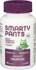 SmartyPants - Gummy Vitamins Adult Probiotic Complete Vitamins, Blueberry, 40 Count