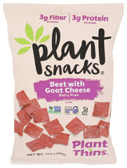 Plant Snacks - Plant Thins Beet with Vegan Goat Cheese, 5 Oz | Pack of 12