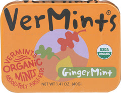 Vermints - All Natural Breath Mints GingerMint, 1.41  Oz | Pack of 6