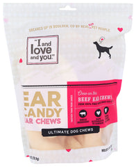 I and Love and You - Dog Chews, Cow Ears 5 Count | Pack of 6