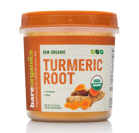 BareOrganic anics Turmeric Root Powder Organic , 8 oz