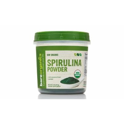 BareOrganic anics Spirulina Powder Organic , 8 oz