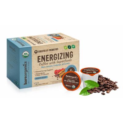 Bareorganics - Energizing Coffee with Superfoods , 0.4 Oz - Pack of 6