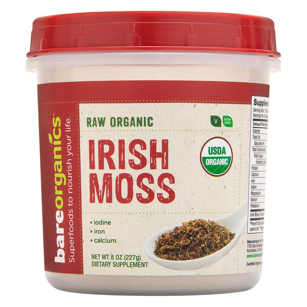 BareOrganic anics Irish Moss Powder Orange , 8 oz