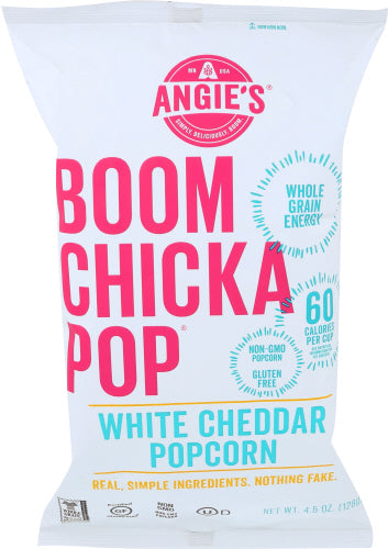 Angie's - Boomchickapop White Cheddar Popcorn, 4.5 Oz | Pack of 12