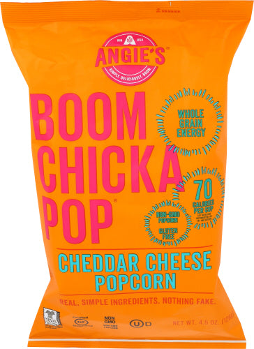 Angie's - Boomchickapop Cheddar Cheese Popcorn - 4.5 Oz | Pack of 12
