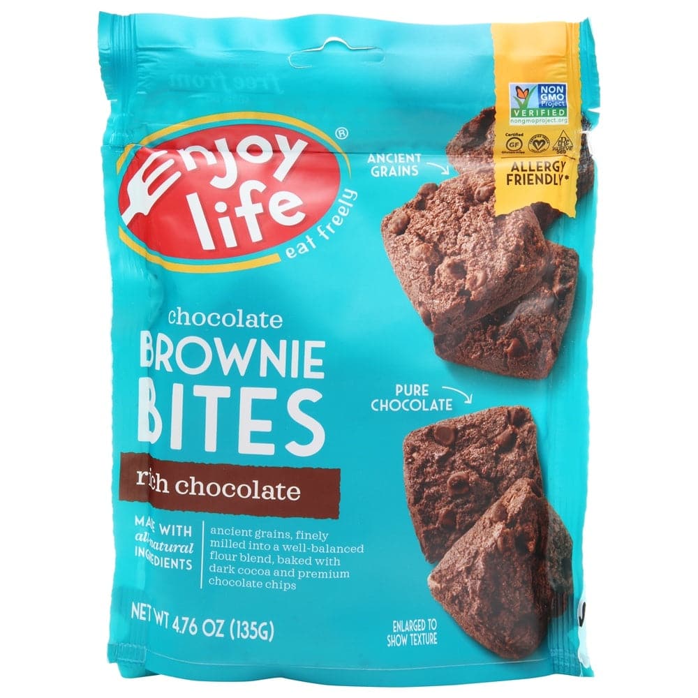 Enjoy Life - Brownie Bites Rich Chocolate, 4.76 oz | Pack of 6