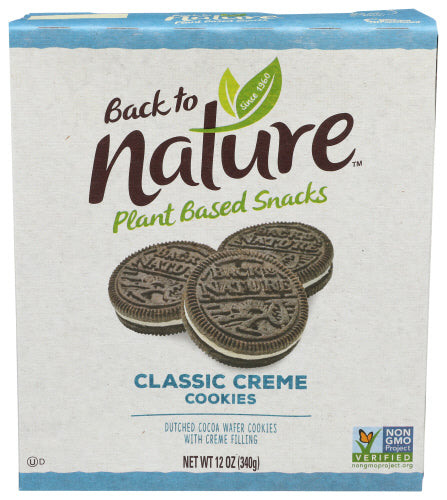 Back to Nature - Cookies Classic Creme 12 Oz- Pack of 6